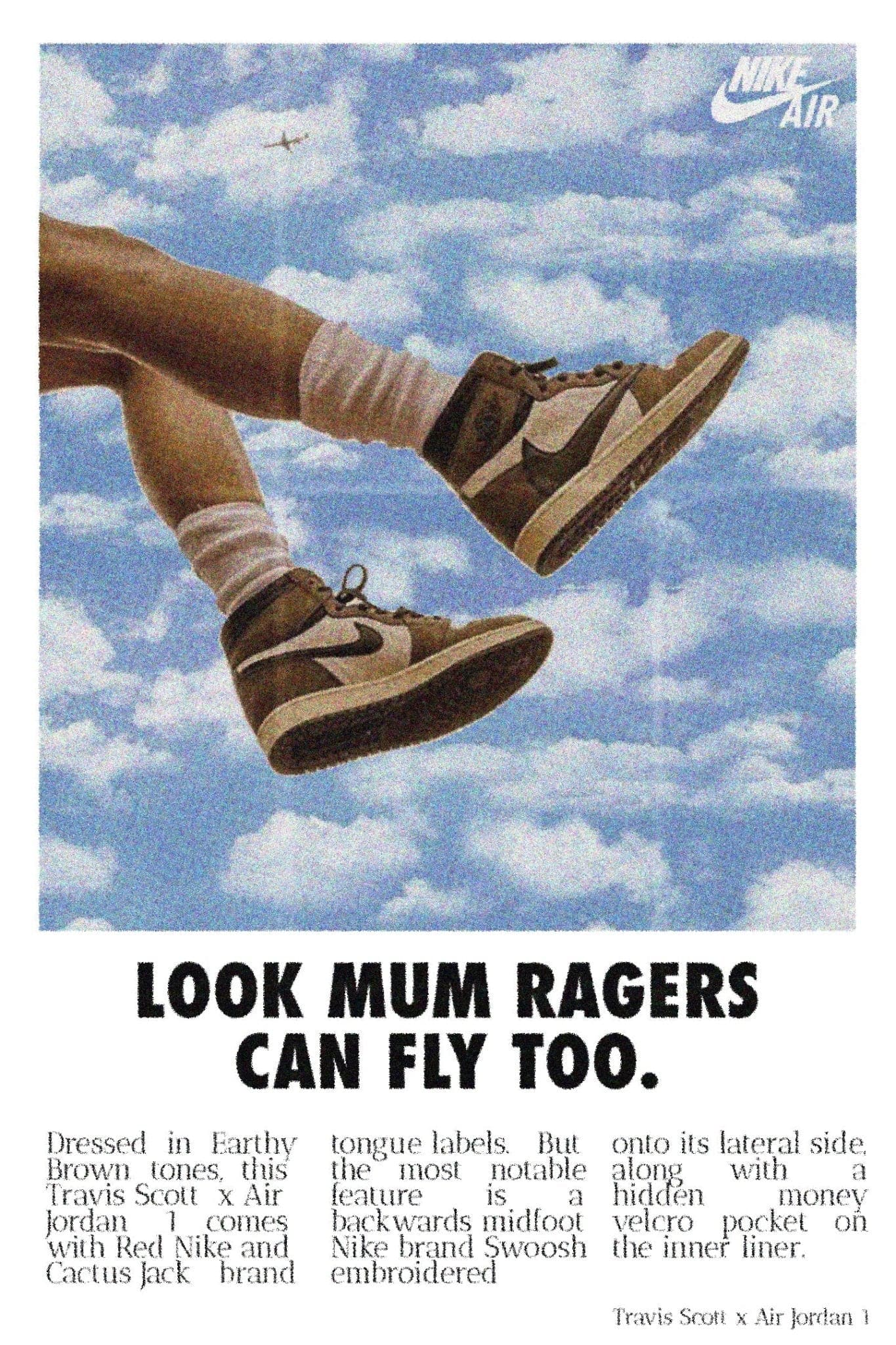 Travis Scott 'Look Mom I Can Fly' Coaster Poster