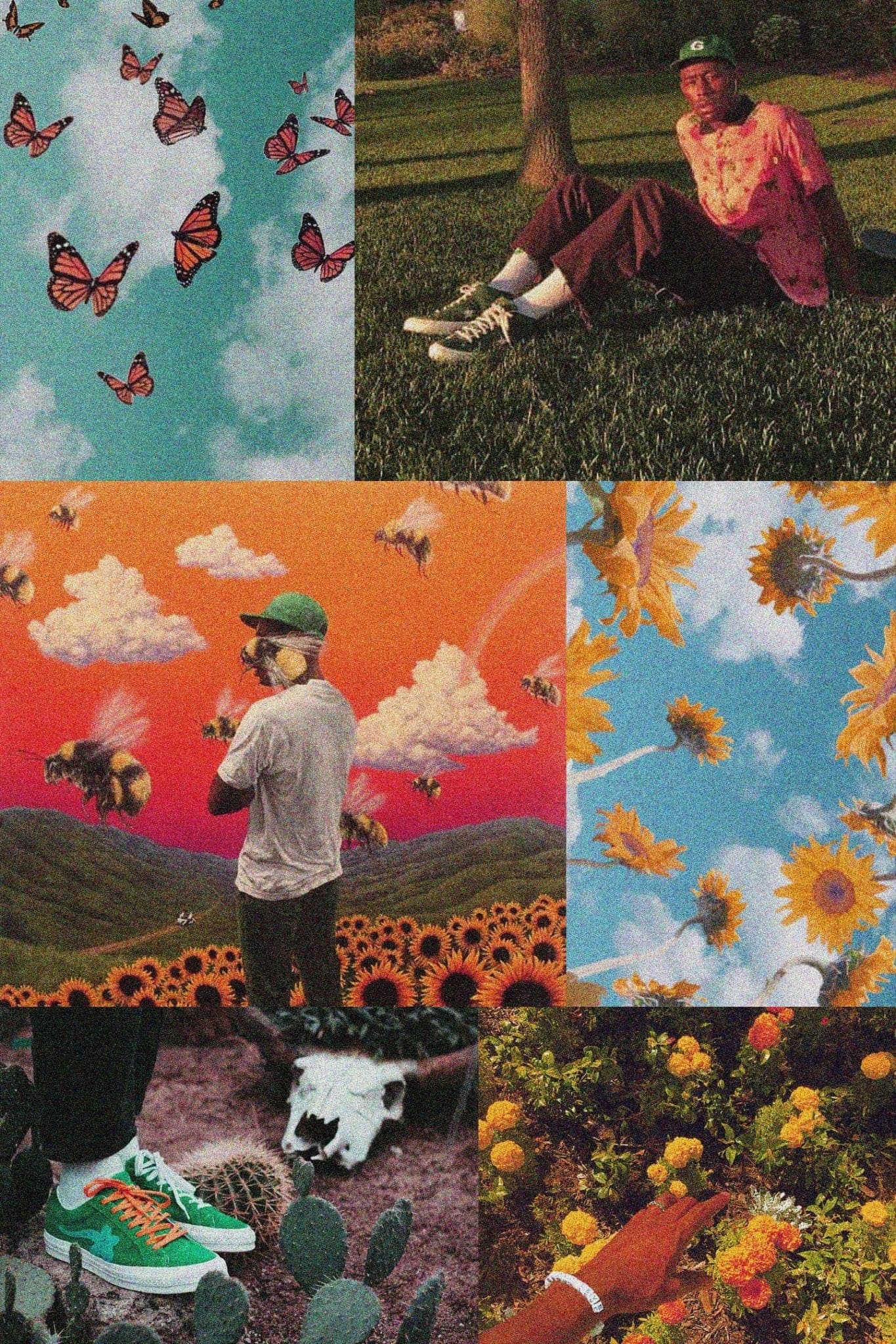 Tyler The Creator Collage Poster (Dogtooth, CMIYGL, Flower Boy)