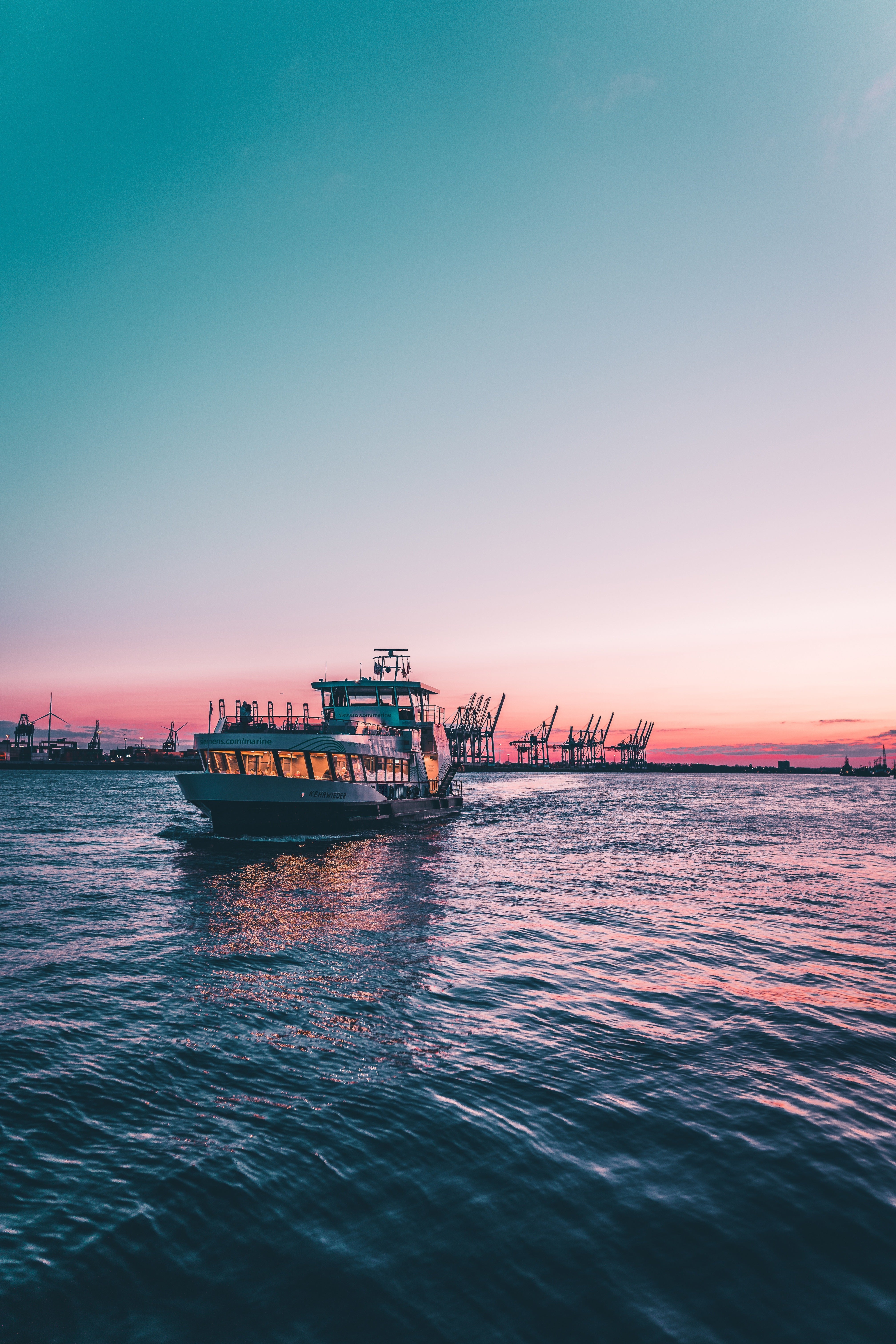 Boat At Dawn Portrait Poster