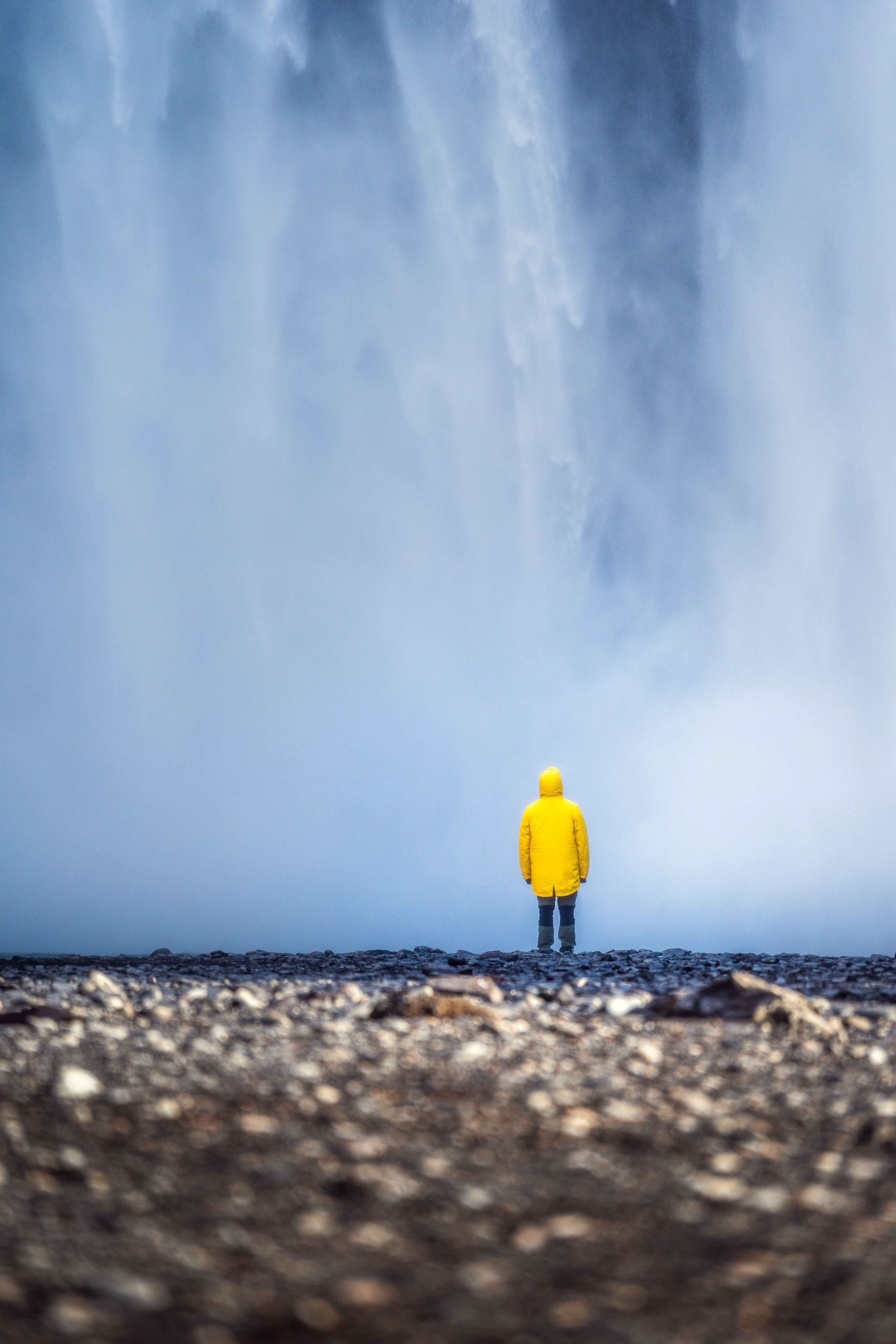 Captivated Waterfall Poster