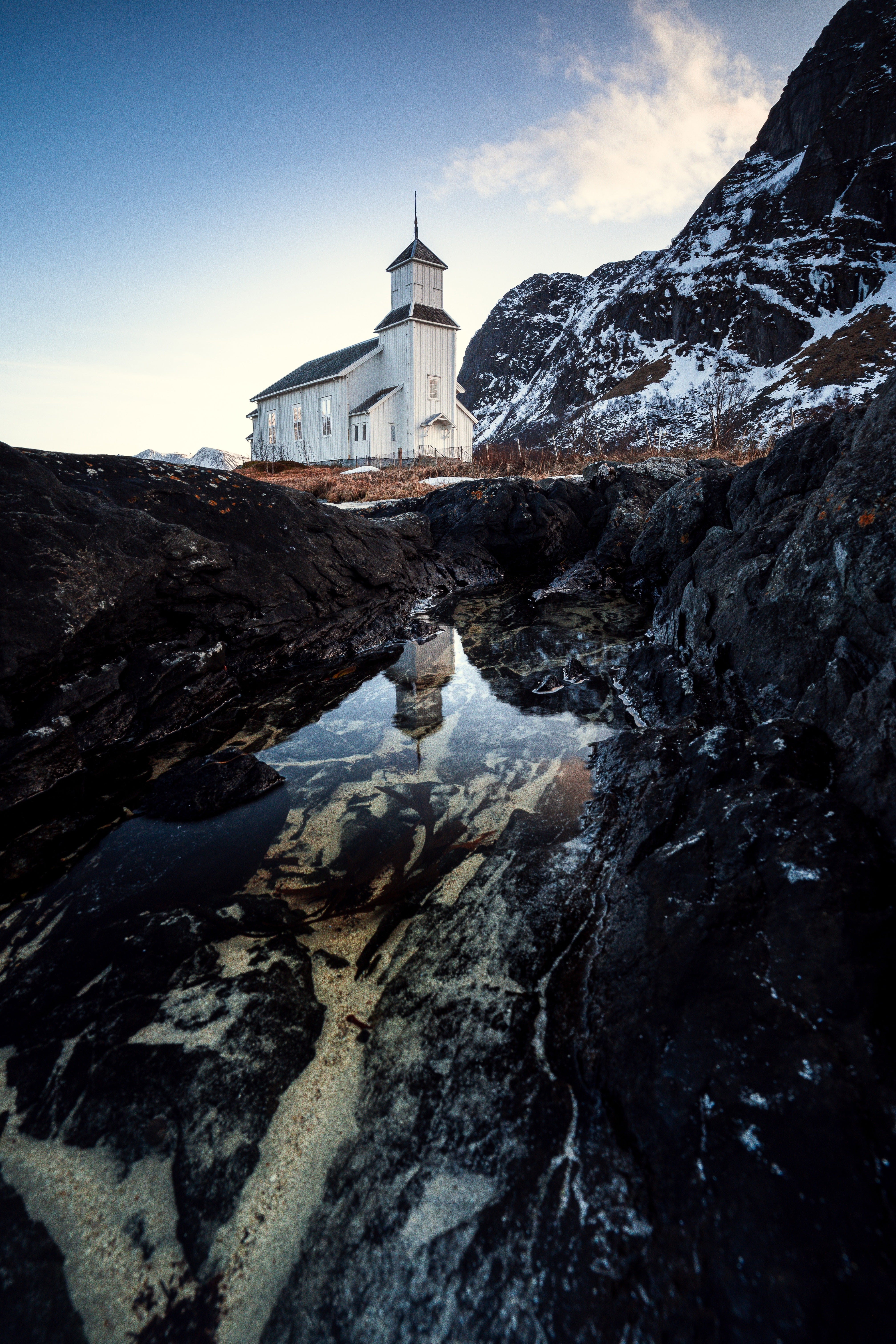 Chapel Reflection Portrait Poster