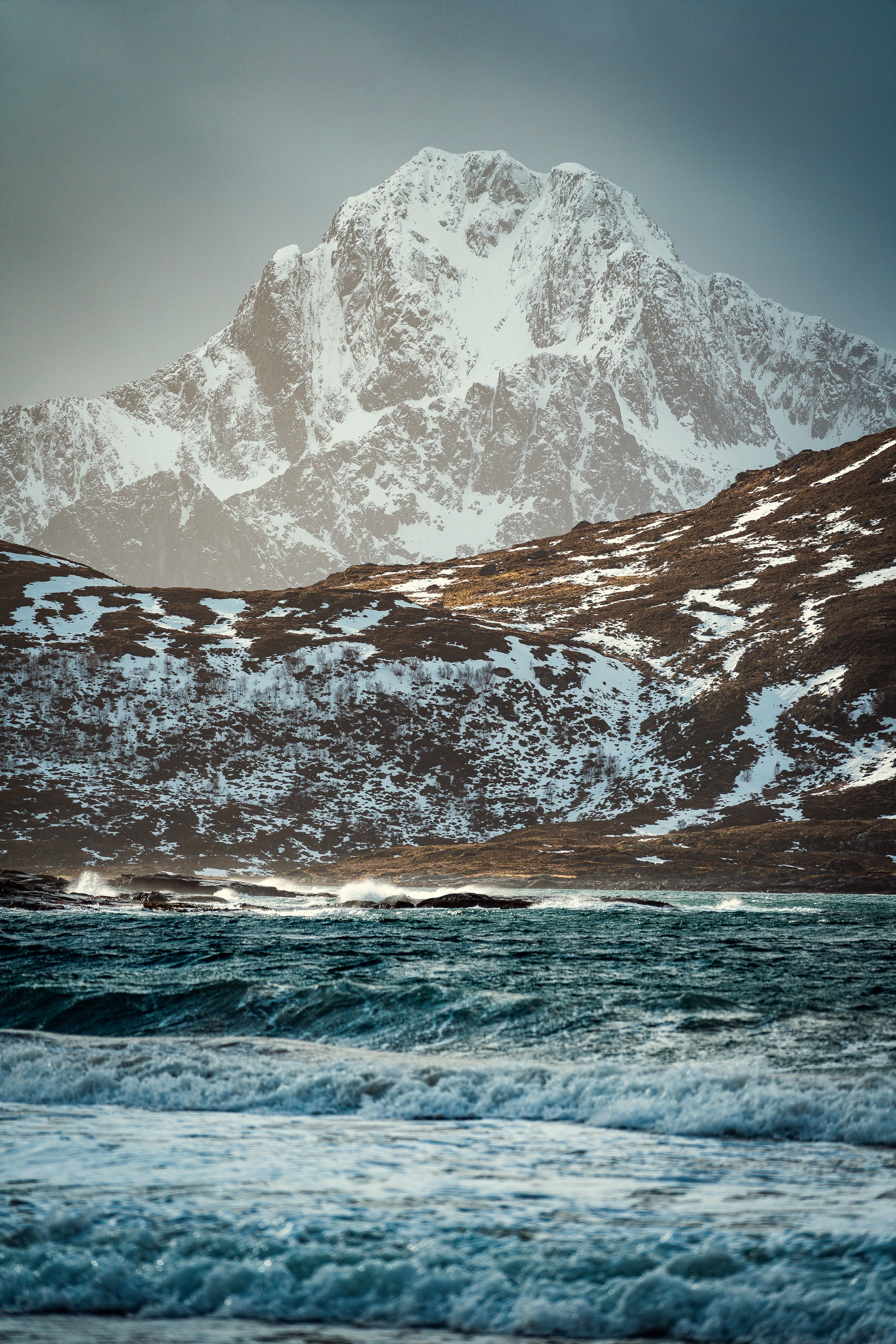 Snow On The Top Portrait Poster