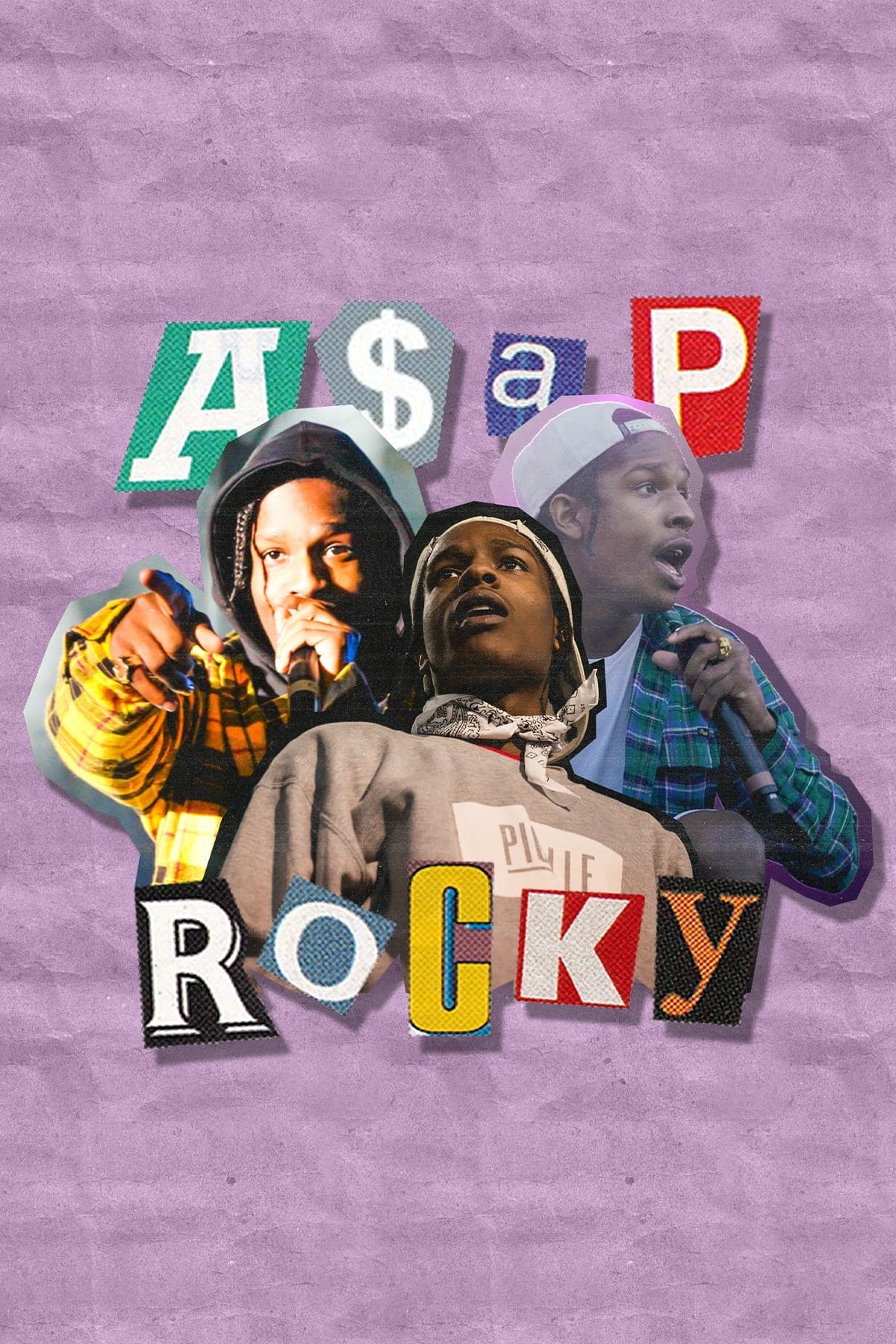 A$AP Rocky 'Magazine Cutout' Poster - Posters Plug