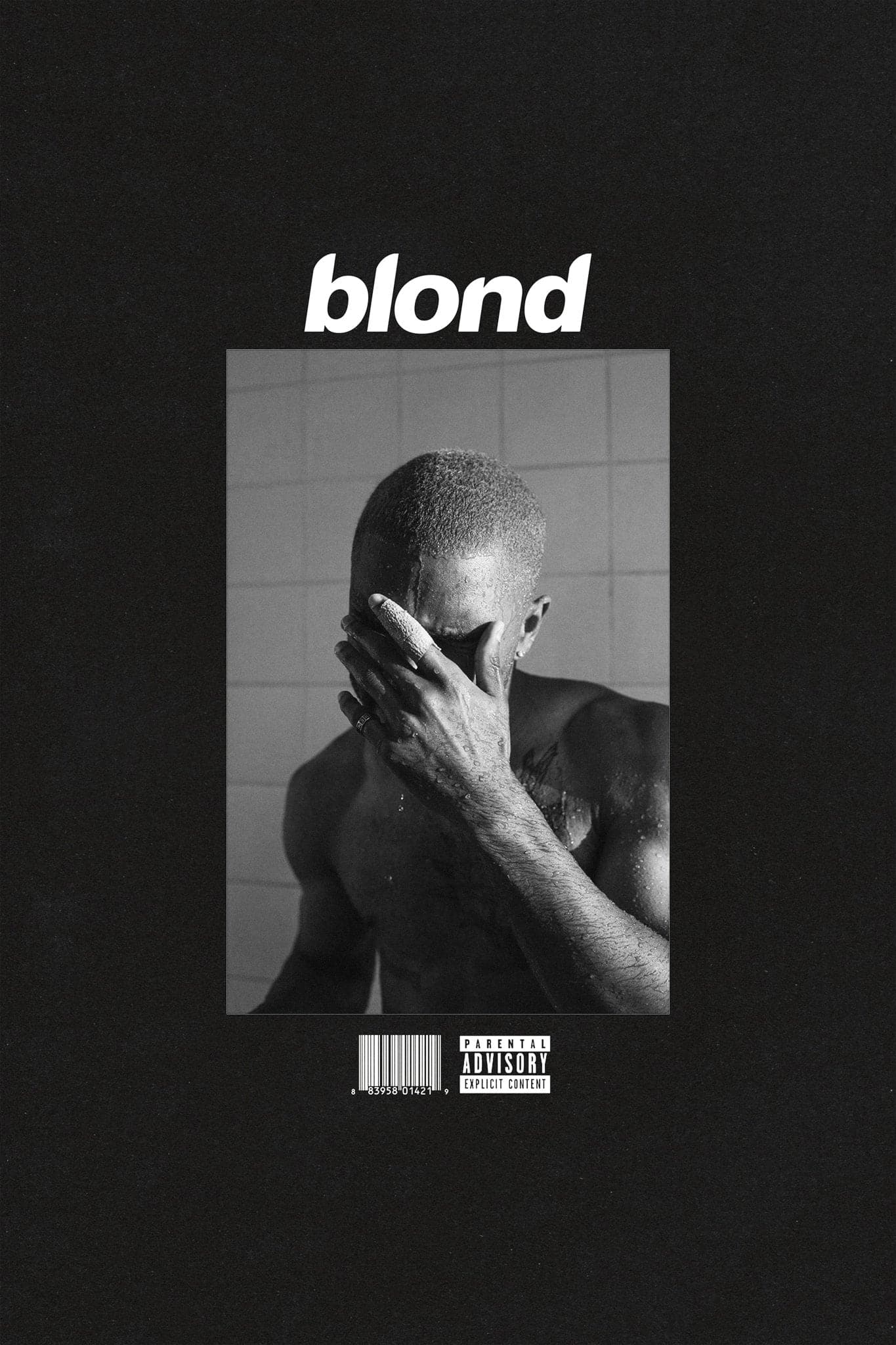 Frank Ocean 'Blonde' Black Poster - Posters Plug