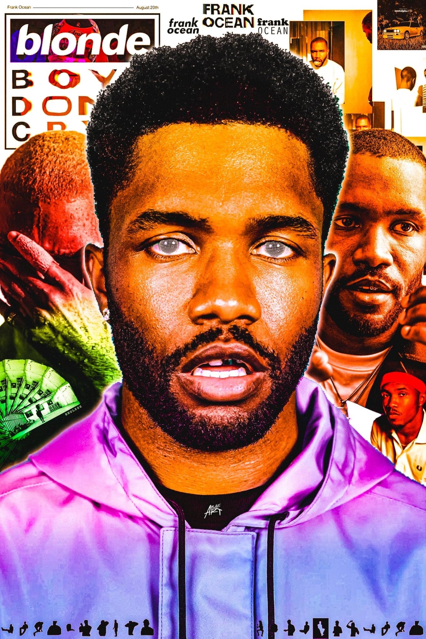 Frank Ocean ‘Blonde Evolution’ Poster - Posters Plug