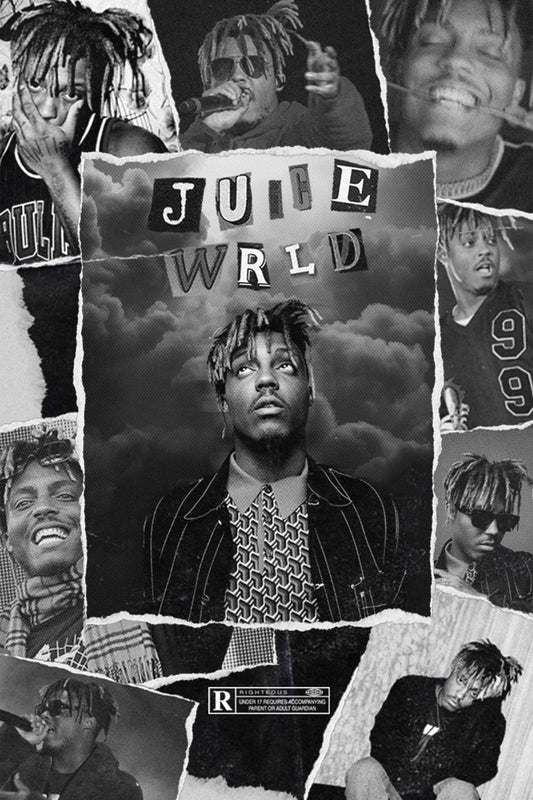 Juice Wrld Black Collage Poster Posters Plug 5166