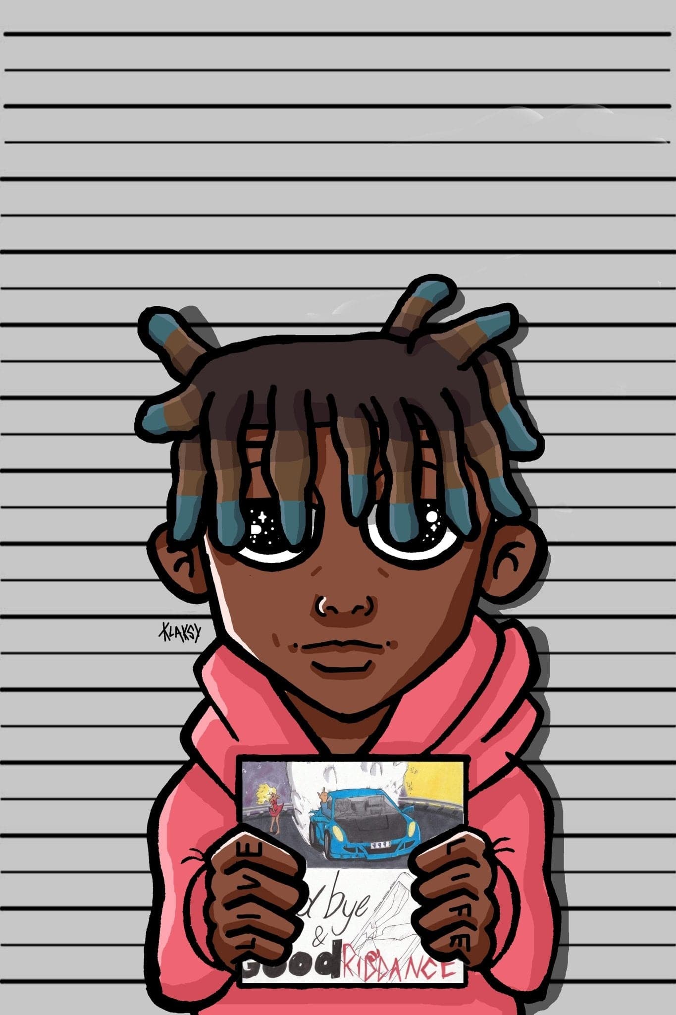 Juice Wrld 'Goodbye & Good Riddance' Mugshot Poster - Posters Plug