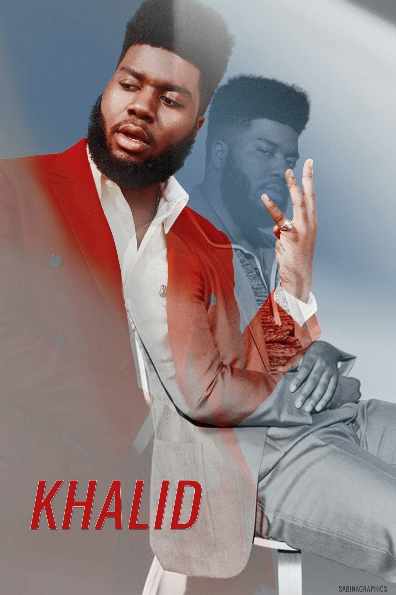 Khalid 'Clouds' Poster - Posters Plug