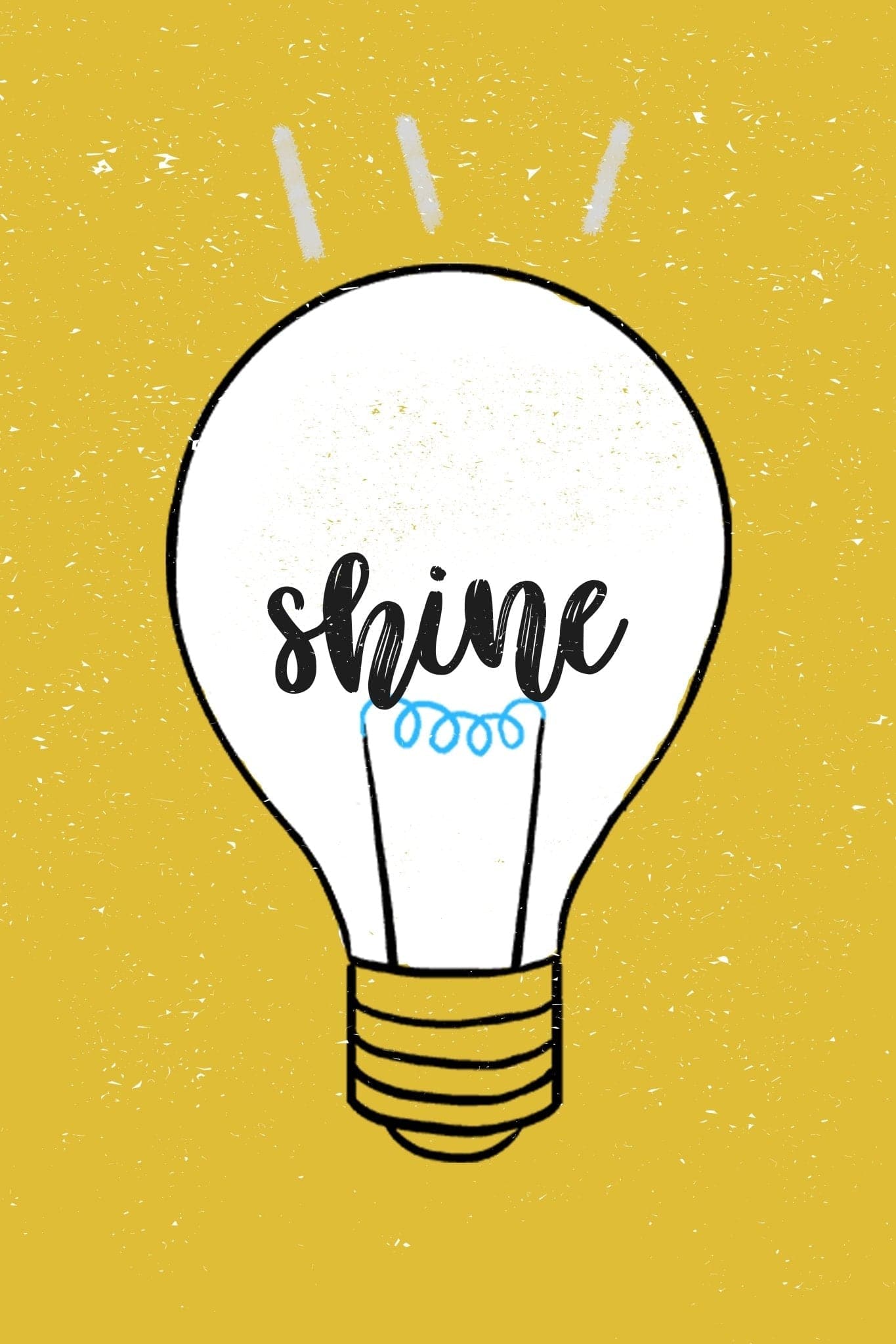 Light Bulb 'Shine' Poster - Posters Plug