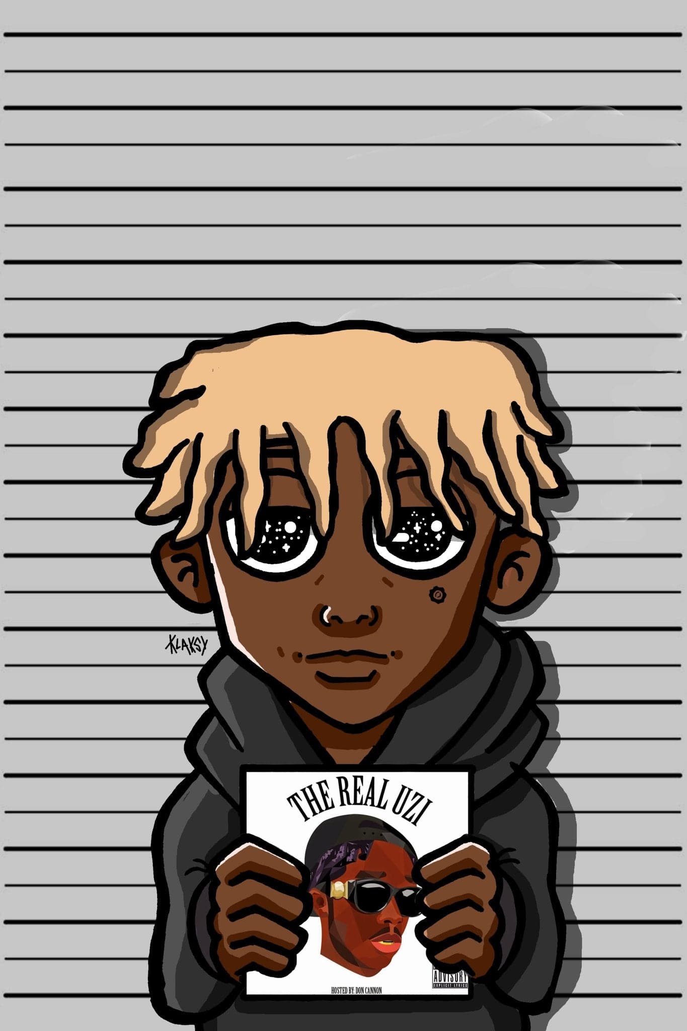 Lil Uzi 'The Real Uzi' Mugshot Poster - Posters Plug