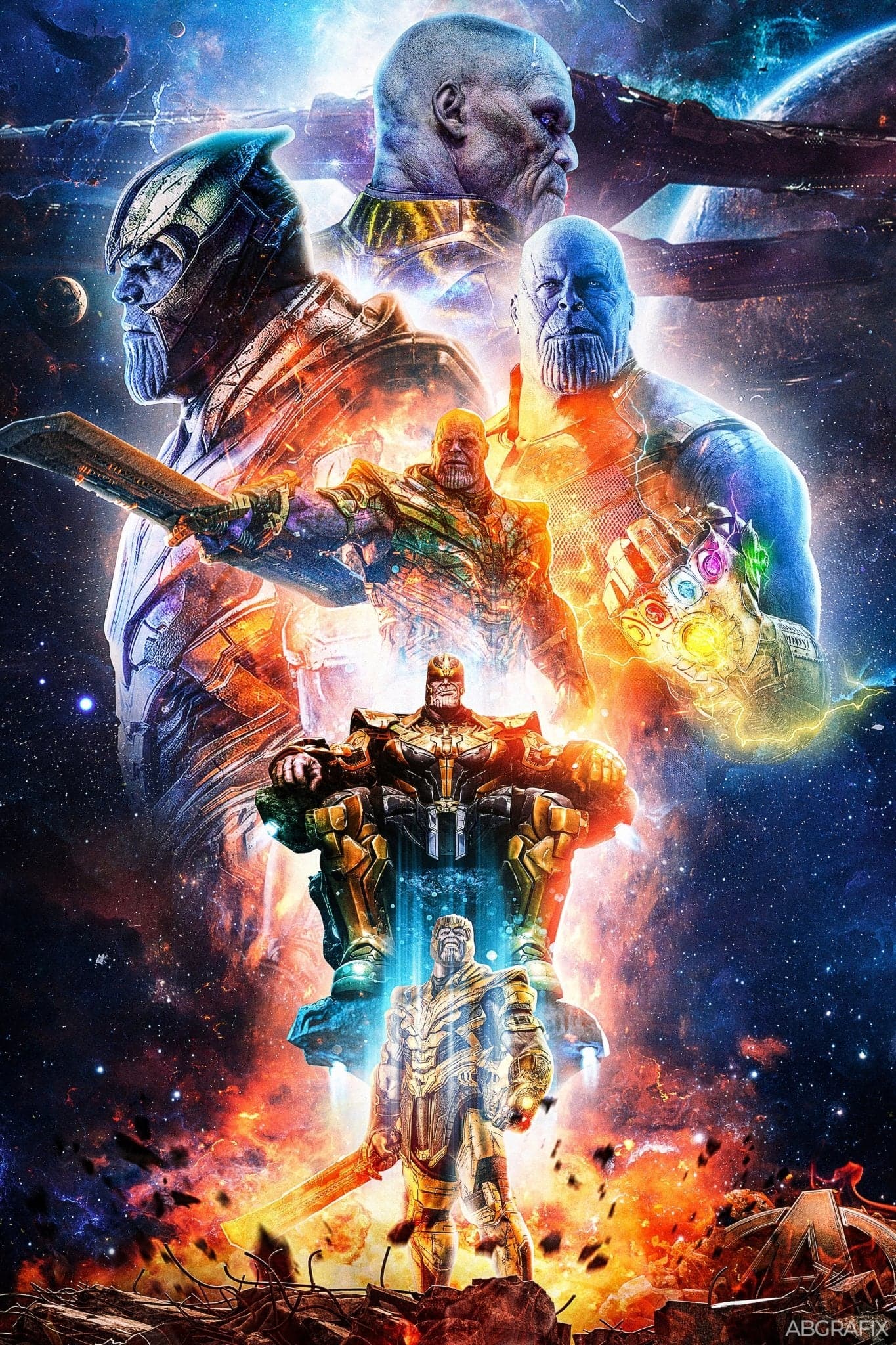 Thanos 'Tribute' Poster - Posters Plug