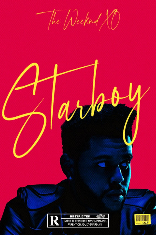 The Weeknd Starboy ‘Rated-at’ Poster – Posters Plug