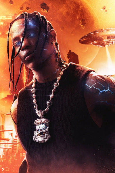 Travis Scott Utopia Red Poster – Posters Plug