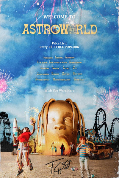 Travis Scott 'Astroworld Entrance' Poster